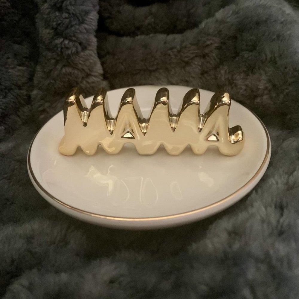 Ceramic MAMA Trinket Tray Mom Gift - Mom Christmas Gift - Jewelry Tray -